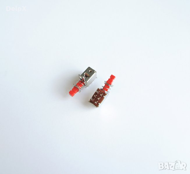 Малък ключ 25x8x8mm с 2 положения задържащ червен H=13mm, снимка 1