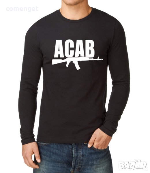 Мъжки блузи ACAB AK-47 POLICE в цвят ПО ТВОЙ ИЗБОР! Или поръчай модел с ТВОЯ идея!, снимка 1