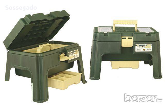 Куфар за риболов – стол, здрав и удобен за сядане, снимка 1