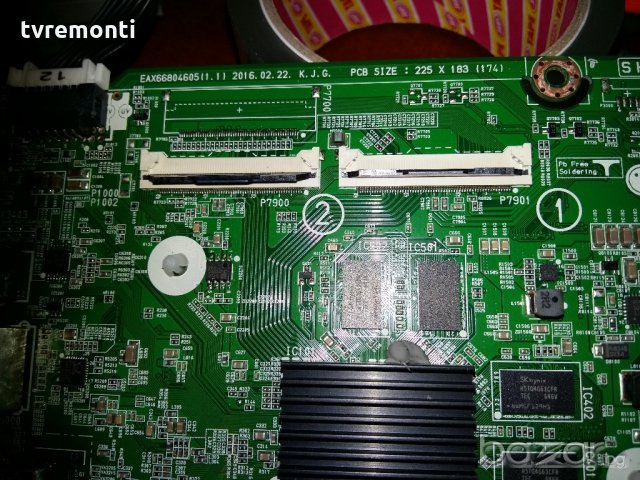 MAIN AV BOARD EAX66804605 (1.1) 71EBT000-02TA, снимка 4 - Части и Платки - 20449520