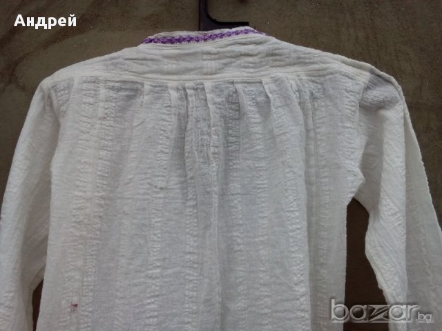 Старинна Мъжка кенарена риза за носия, снимка 8 - Антикварни и старинни предмети - 17549302