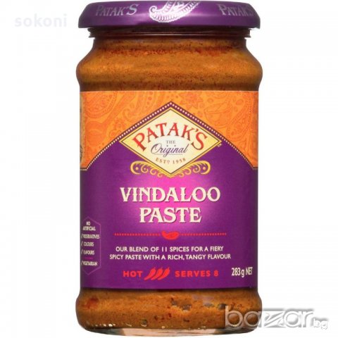 Pataks Vindaloo Paste / Патакс Люта Къри Паста Виндалу 283гр, снимка 1