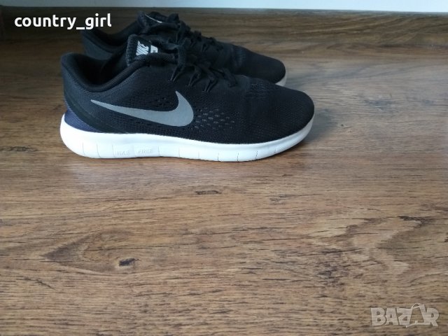 Nike Free RN black/anthracite/metallic silver - страхотни дамски маратонки, снимка 4 - Маратонки - 25094677