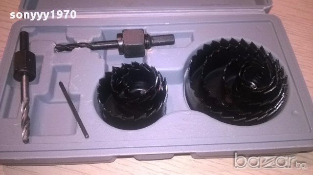 Комплект за отвори-бургии/фрези-нов от 11 части, снимка 6 - Други инструменти - 14920058