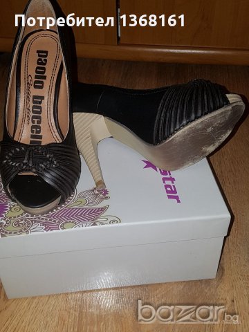 Черни Обувки, снимка 3 - Дамски обувки на ток - 21146562