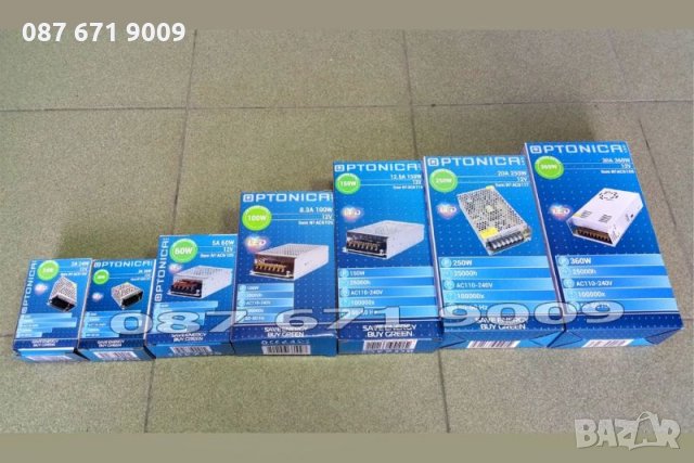 Захранване трансформатор 12V, адаптер за LED, камери, трансформатори , снимка 4 - Друга електроника - 23312226