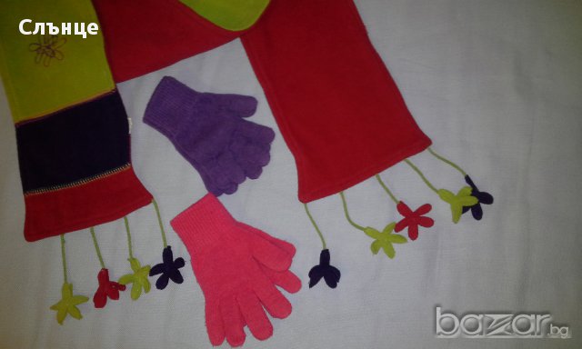 Шалче и ръкавички НМ, снимка 3 - Шапки, шалове и ръкавици - 12377750