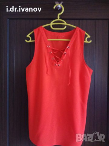 искрящ потник  с връзки  , снимка 1