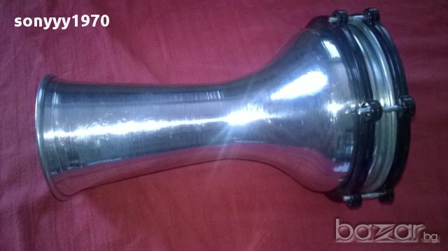 Тарамбука-нова метална/инокс-30х20см, снимка 2 - Ударни инструменти - 15632840