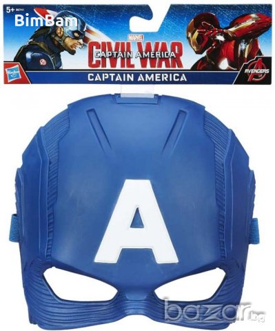 Промоция ! Маска Captain America Hero Mask / Капитан Америка, снимка 1 - Рисуване и оцветяване - 20153269