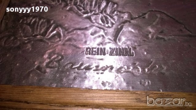 Rein zinn 100x45см картина-дърво и метал-внос швеицария, снимка 8 - Антикварни и старинни предмети - 16705801