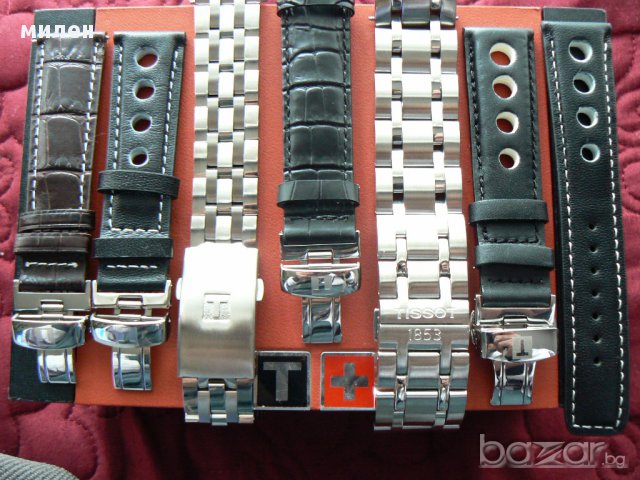 Кожени черни каишки Tissot 20мм., снимка 15 - Каишки за часовници - 17558246