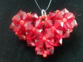 Сърце с кристали Сваровски 002, снимка 6