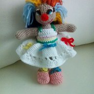 Кукла играчка Момиченце клоун, снимка 2 - Кукли - 14457550