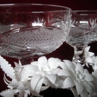 Обредни чаши за сватба, кристални ритуални бокали за младоженци, снимка 2 - Чаши - 21789255