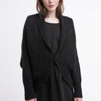 G-Star SHRUG-Z SOLID KNIT WMN оригинална дамска черна жилетка , снимка 1 - Жилетки - 24784688