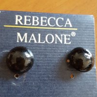 Обеци марка Rebecca Malone, цвят кехлибар, снимка 1 - Обеци - 22555166