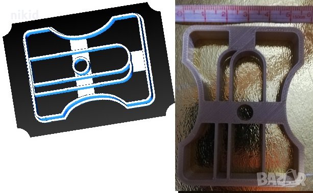 Острилка училище пластмасов резец форма за фондан тесто бисквитки , снимка 1