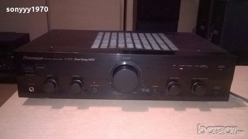 pioneer a-109 stereo ampli-транзисторен усилвател-внос франция, снимка 1