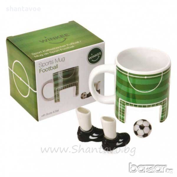 Чаша за кафе и игра на футбол с топче, снимка 1