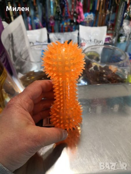 играчка Spiky dumbbell 15см., снимка 1