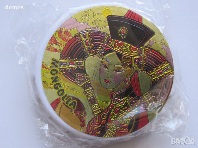  Голям автентичен магнит от Монголия-серия-отварачка, снимка 1