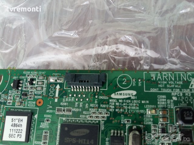 LOGIC MAIN LJ41-10181A LJ92-01883A REV R1. 2, снимка 3 - Части и Платки - 19364729