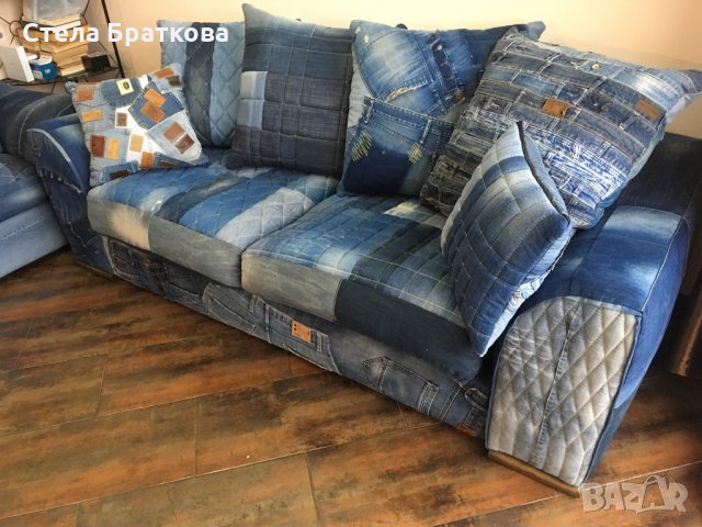 Дънкови дивани / Ръчно изработени дамаски, снимка 9 - Платове и дамаски - 22317749