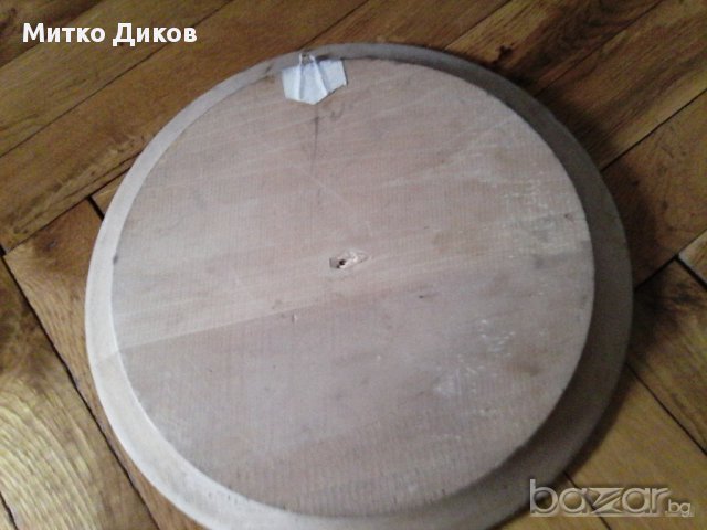 Дървена чиния за стена с народни мотиви, снимка 2 - Декорация за дома - 16387560
