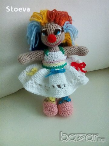 Кукла играчка Момиченце клоун, снимка 2 - Кукли - 14457550
