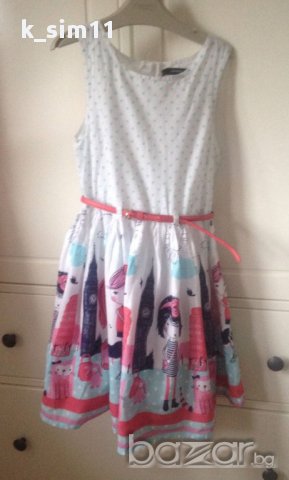 Красива парти рокля с колан на George за 7-8 г