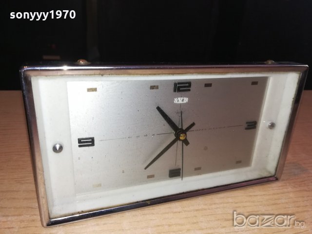 АНТИКА-работещ ретро часовник-20х10х6см, снимка 1 - Колекции - 21094692