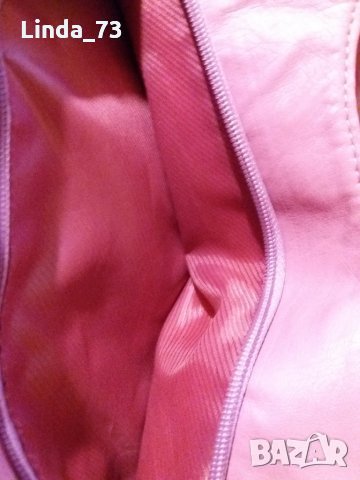 Дам.чанта-/изк.кожа/-"Mick Gwend"-Paris-перлено-розова. Закупена от Италия., снимка 9 - Чанти - 22422505