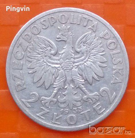 Полша 2 злоти 1933 сребро