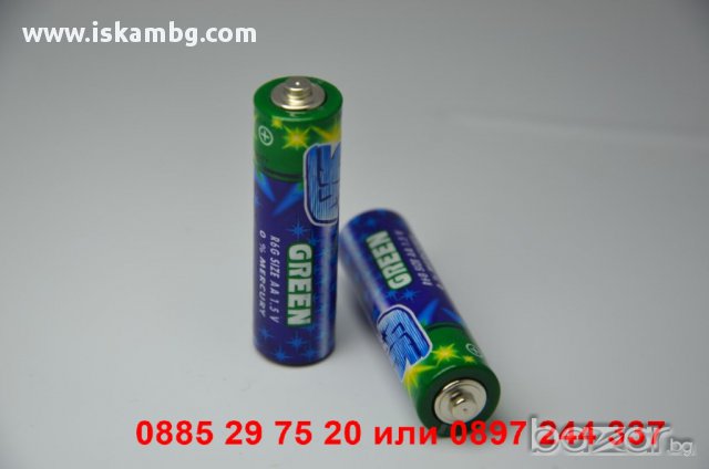 Батерии AAA 1.5V SKY GREEN - код 1051, снимка 5 - Други стоки за дома - 12236711