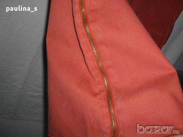 Дизайнерски дънки с висока талия ”Di Di” original brand / цвят Праскова / голям размер, снимка 6 - Дънки - 15339074