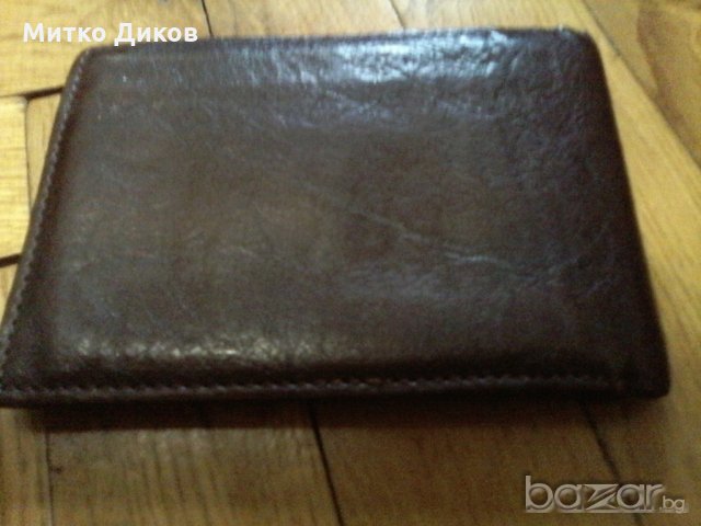 Портфейл Ромб -естествена кожа, снимка 3 - Портфейли, портмонета - 20845145