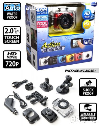 Екшън камера водоустойчива HD 720P , снимка 1 - Аксесоари и консумативи - 25254896