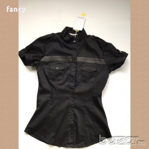 Вталена риза с къс ръкав, снимка 5 - Ризи - 18418438