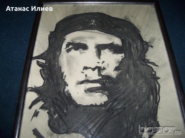 Портрет на Че Гевара, художник Десислава Илиева, снимка 5 - Картини - 19949039