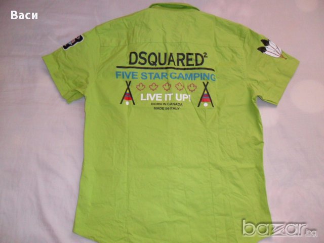 Намалена! 100% Dsquared D2 оригинална риза, снимка 7 - Ризи - 15735714