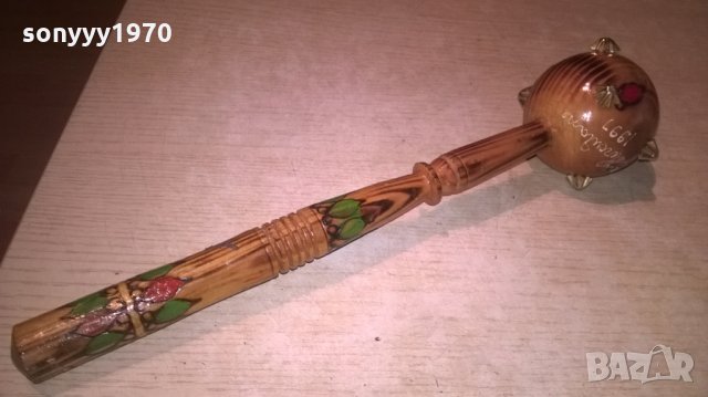 дървен боздуган-33х9см, снимка 9 - Колекции - 24861432
