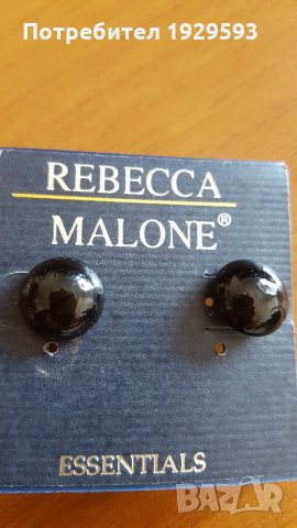 Обеци марка Rebecca Malone, цвят кехлибар