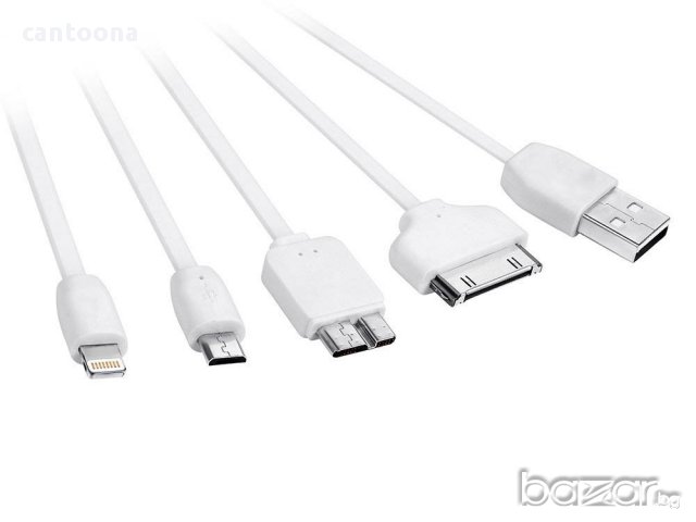 USB зарядно 4 в 1 - IPhone 4, iPhone 6, micro USB, data cable micro USB, снимка 3 - Калъфи, кейсове - 13519073