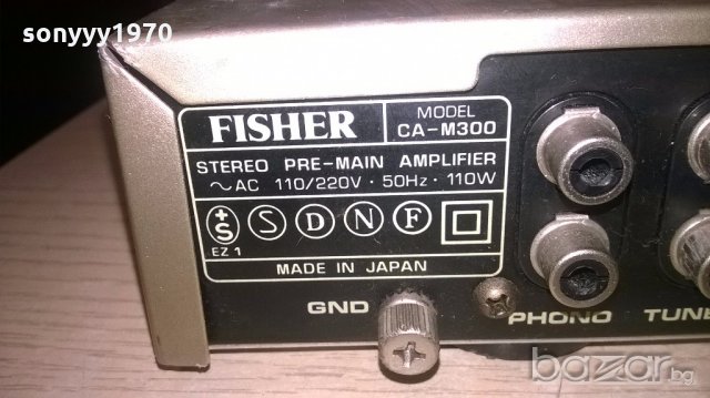 fisher ca-m300-pre-main ampli-made in japan-от швеицария, снимка 9 - Ресийвъри, усилватели, смесителни пултове - 19437641