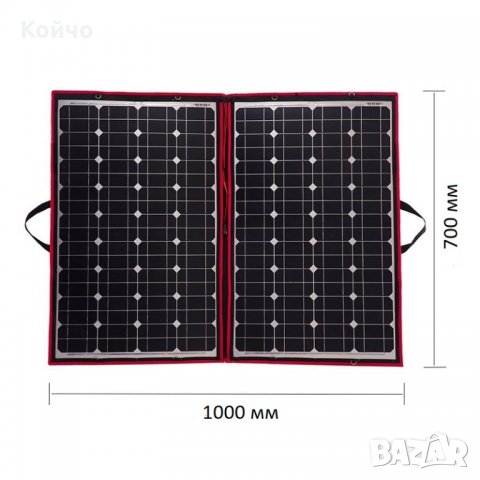 Гъвкав монокристален соларен панел с контролер 110W , снимка 1 - Хладилни чанти - 22334006