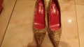Леопардови обувки, снимка 1 - Дамски обувки на ток - 20952182