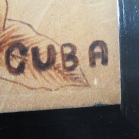Кубинска картина върху дърво плакет, снимка 3 - Колекции - 25405157