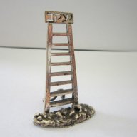 **Сребърна миниатюра - стълба 12539 - 14, снимка 1 - Антикварни и старинни предмети - 17650351
