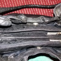 черна кожена чанта, снимка 2 - Чанти - 19497443